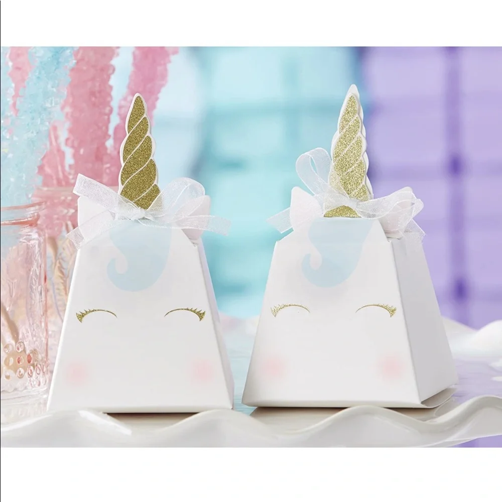 Kate Aspen Unicorn Party Favor Box 12 Rainbow
